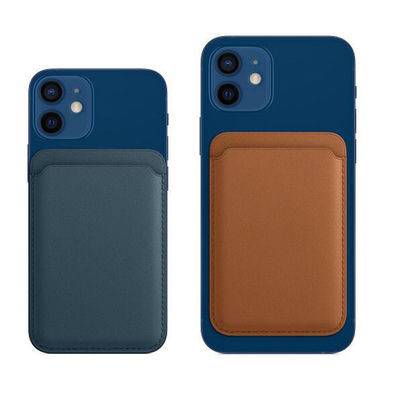 Caixa de cartão de bolso de couro com botão rápido de 50 gramas Caixa de armazenamento compacta de design fino Ideal para profissionais de negócios