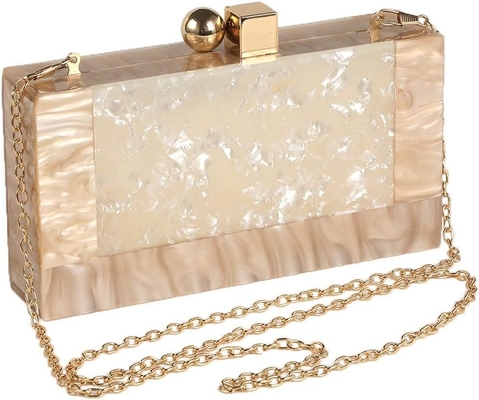 Mulheres Acrílico Saco de Clutch Glitter Bolsa de Mão de Mármore Bolsa para Casamento Cocktail Party Prom