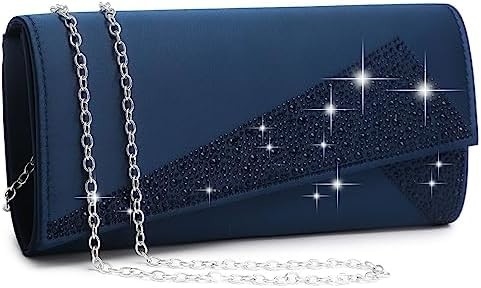 DASEIN UMASAS DE SATINA RINESTONE CLAUTCH BOLSAS DA SERA BRILHO brilhante bolso brilhante bolsa de mão para festa casamento cocktail prom