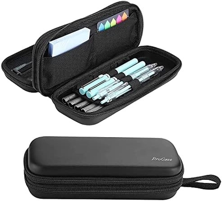 ProCase Casca de lápis de caneta, 2 camadas EVA Caixa de lápis de fechadura Bolsa de armazenamento de papelada de grande capacidade Organizador para escola