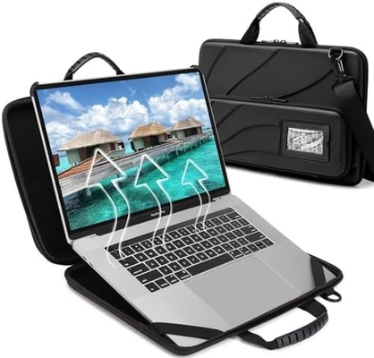 BUG 14.2-15.6 polegadas Laptop Case Hard Shell, Protector Laptop Carrying Case com suporte para dissipação de calor