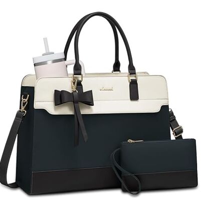 Bolsa Tote para Laptop Feminina, Bolsa de Trabalho em Couro, Bolsa Impermeável para Professora de Negócios, Bolsa Grande para Computador, Bolsa de Mão, Pasta, Presentes de Escritório para Mulheres