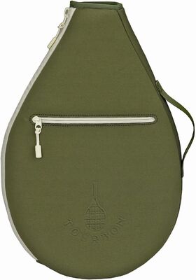 Capa Protetora Acolchoada de Neoprene para Raquete de Tênis com Bolso | Design de Manga Macia, 2 Compartimentos, Serve para Raquetes de Tênis, Squash, Badminton, Transporte em Ombro Único ou Transversal