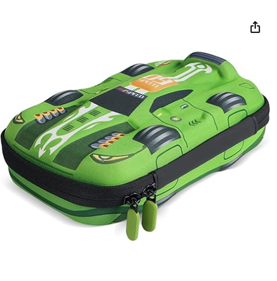 Estojo de Lápis Rockpapa de Grande Capacidade para Carro de Corrida Esportivo, Caixa de Lápis, Caixa de Armazenamento para Estudantes Escolares, Meninos, Adolescentes, Crianças, Meninas