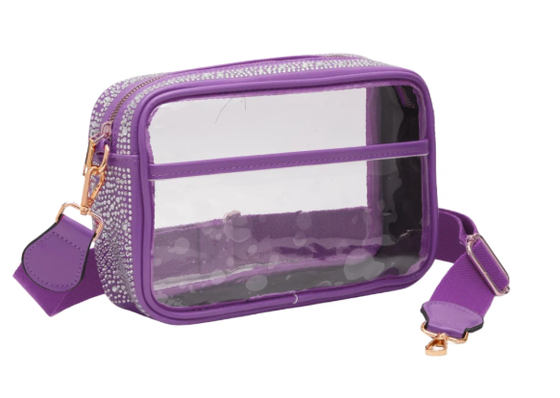 Mini Clutch Porta-Moedas com Fecho de Botão Seguro e Alça de Corrente de Metal Destacável Perfeito para Fãs de Tigers e Dia de Jogo