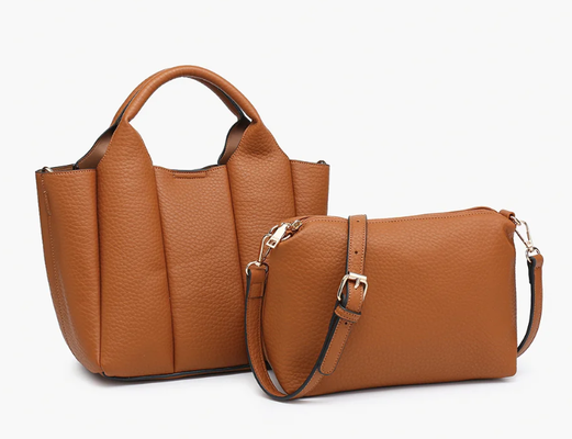 Mochila funcional Saco feito de couro vegano com fechamento de fecho de fecho de cima dentro de bolso de fecho de dois bolsos deslizantes e longa correia ajustável para todos os dias