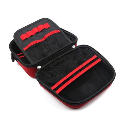 Kit de primeiros socorros de grau médico EVA portátil com bolsos de malha personalizáveis e correias elásticas para organização