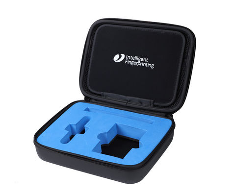 Zipper 3 Zipper cinza com puxador de metal EVA caixa eletrônica Eva moldado caixa logotipo impressão Solução de armazenamento de proteção durável