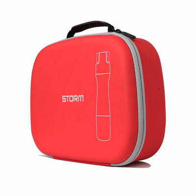 Estojo de transporte de viagem EVA com fecho de zíper com impressão de logotipo, organizador de concha rígida protetora durável para viagens e negócios