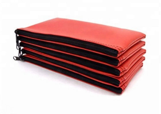 Bolsas de banco com fecho durável Feitas de PVC Couro PU Material Vinyl transparente laminado à prova d'água Tamanho personalizado com impressão de logotipo