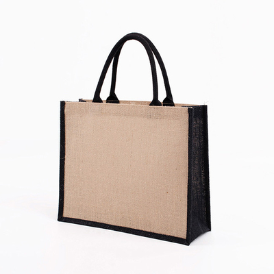 Revestimento do PE de Tote Bags do mantimento da compra da juta de serapilheira da laminação reusável
