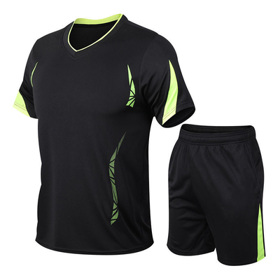 Os esportes do corredor do verão dos homens vestem a camisa curto da luva T dos vestuários secagem rápida de 5 minutos
