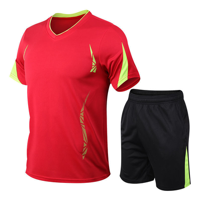 Os esportes do corredor do verão dos homens vestem a camisa curto da luva T dos vestuários secagem rápida de 5 minutos