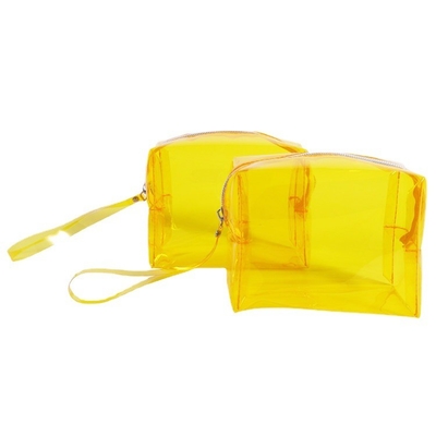 Empacotamento cosmético transparente gravado do curso do caso da lavagem do saco do armazenamento do PVC TPU