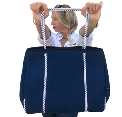 Grande neopreno Tote Bag Lightweight das mulheres para o curso da praia do Gym