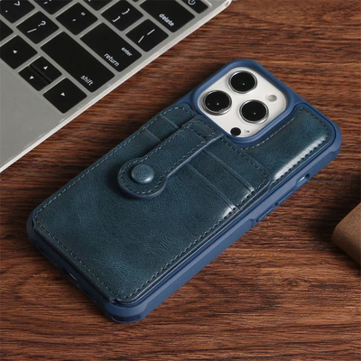 Clássico superior magro do exemplo de Max Compatible Vegan Leather Phone do iPhone 13 tampa fina elegante luxuosa do pro