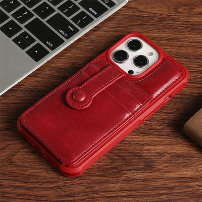 Clássico superior magro do exemplo de Max Compatible Vegan Leather Phone do iPhone 13 tampa fina elegante luxuosa do pro