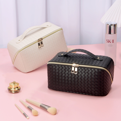Plutônio Tote Bags cosmético de couro da forma