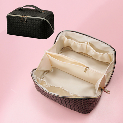 Plutônio Tote Bags cosmético de couro da forma