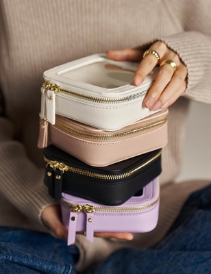 Pequena bolsa cosmética para bolsa mini bolsa de maquiagem para a escola linda maquiagem clara bolsa de maquiagem para viagens pequena maquiagem de couro branco O