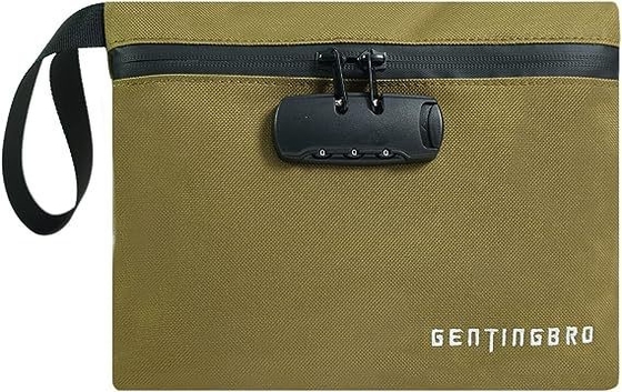 Saco de dinheiro com fechadura KaAutoler Resistente ao fogo e à água Saco de dinheiro com fecho de fecho de fechadura caixa de segurança Resistente ao fogo Bolsa de dinheiro Locki