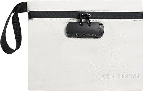 Saco de dinheiro com fechadura KaAutoler Resistente ao fogo e à água Saco de dinheiro com fecho de fecho de fechadura caixa de segurança Resistente ao fogo Bolsa de dinheiro Locki