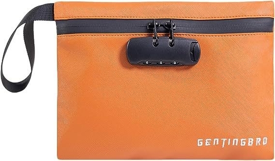 Saco de dinheiro com fechadura KaAutoler Resistente ao fogo e à água Saco de dinheiro com fecho de fecho de fechadura caixa de segurança Resistente ao fogo Bolsa de dinheiro Locki