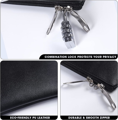 Saco de dinheiro com fechadura, saco bancário fechável, saco de dinheiro para dinheiro, saco à prova d'água para dinheiro com fecho, para dinheiro, celular