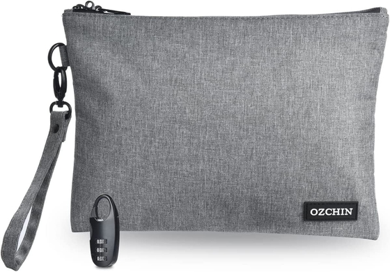 Saco de dinheiro com fechadura, saco bancário fechável, saco de dinheiro para dinheiro, saco à prova d'água para dinheiro com fecho, para dinheiro, celular