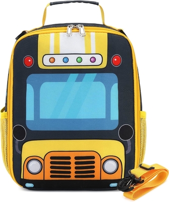 Caixa de almoço para crianças para meninas escolares Meninos Sacos de almoço isolados com cinto de ombro Reutilizável Cooler de almoço Tote para viagens Pini
