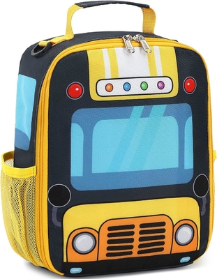 Caixa de almoço para crianças para meninas escolares Meninos Sacos de almoço isolados com cinto de ombro Reutilizável Cooler de almoço Tote para viagens Pini