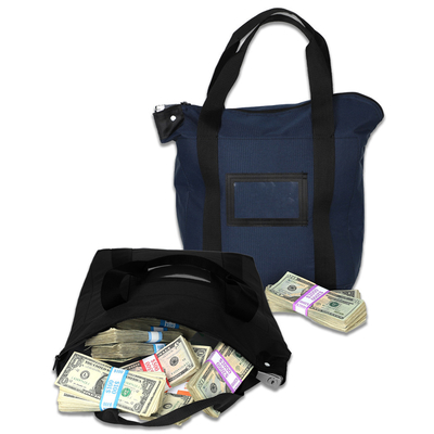 1400 DENIER CORDURA LOCKING COURIER BREEFCASE BAGS W/ HANDLES - 17W X 14H X 6D - Pronto para o envio
