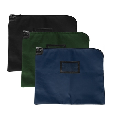 Sacos de correio de bloqueio HIPAA de nylon laminado com cartão - 19W x 15H - prontos para o envio