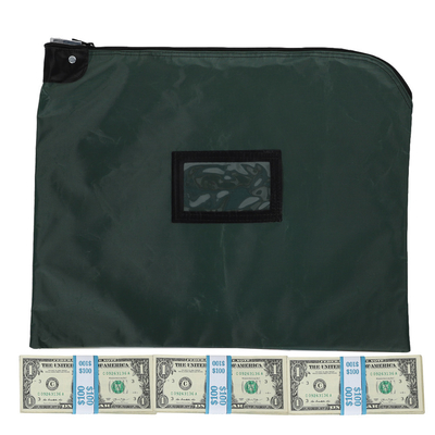 Sacos de correio de bloqueio HIPAA de nylon laminado com cartão - 19W x 15H - prontos para o envio