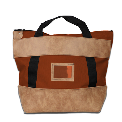 Saco bancário de correio com fechadura de couro - 22w x 18h x 7d - feito sob encomenda