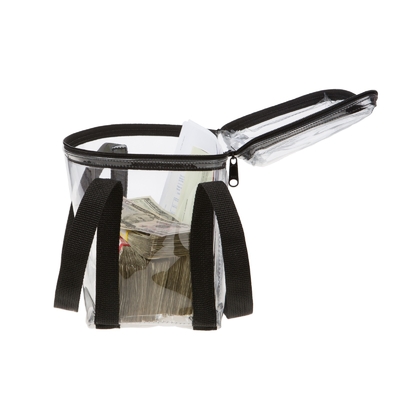 BOLSA DE ESPECIALIDADE VINIL transparente à prova d'água VISÍVEL DE GRANDE Capacidade - 10W X 8H X 5D - feita sob medida