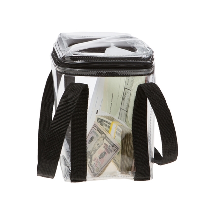 BOLSA DE ESPECIALIDADE VINIL transparente à prova d'água VISÍVEL DE GRANDE Capacidade - 10W X 8H X 5D - feita sob medida