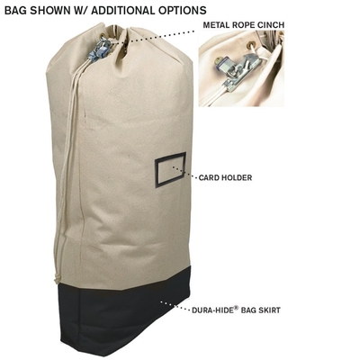 DRAWSTRING DRAW-OFF CANVAS de grande capacidade MAIL BAG BANK BAG - COLORES A DISPONIBILIDADE