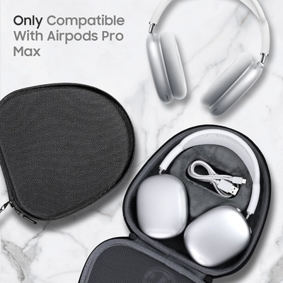 Airpods Max Case, Hard Headphone Case Saco de armazenamento, Saco de viagem portátil anti-arranhões e anti-polvo