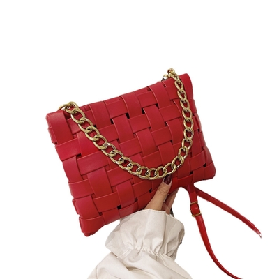 PU BALSA DE MUJERES TECSTURA BALSA DE MANUAL de tecido 2024 Primavera na nova versão coreana da moda BALSA DE OLHO CENTE BALSA CROSSBODY