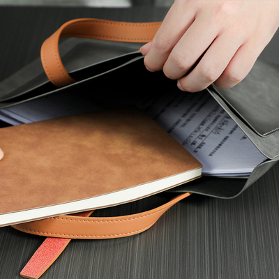 NOVO PU PELO DE GRANDE Capacidade BRIEFCASE PELO DE PELO BRAÇO DO BUSINESS DOCUMENTO BALSA PORTÁVEL ARAFÁTICO