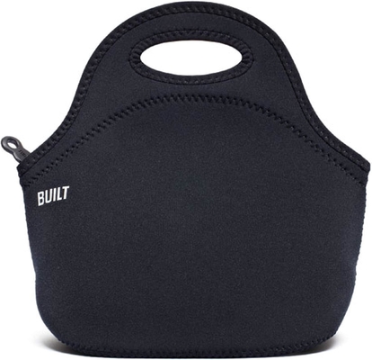 Built Gourmet Getaway Soft Neoprene Lunch Tote Bag - Leve, isolado e reutilizável, de tamanho único, preto