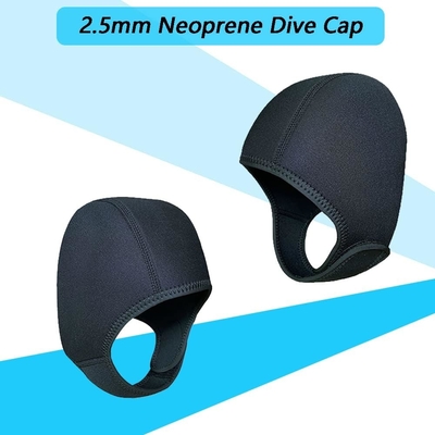 2.5mm Neoprene Dive Cap Surf Cap,Capela de Mergulho,Tapinha de Manguera térmica com Faixa de Chin,Tapinha à prova de vento para Surf Kayak Raf