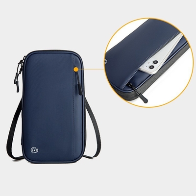 Novo saco de cartão multifuncional para viagens ao estrangeiro saco de documento portátil RFID impermeável