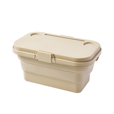Outdoor Spring Camping COLLAPSABLE armazenamento caixa de armazenamento mesa dobrável de piquenique armazenamento portátil cesto cesto de piquenique vem com