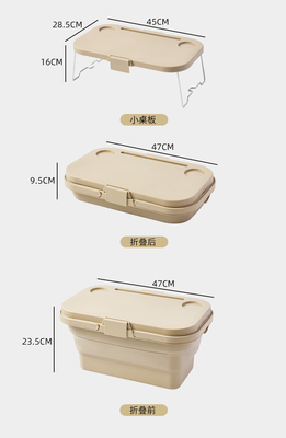 Outdoor Spring Camping COLLAPSABLE armazenamento caixa de armazenamento mesa dobrável de piquenique armazenamento portátil cesto cesto de piquenique vem com