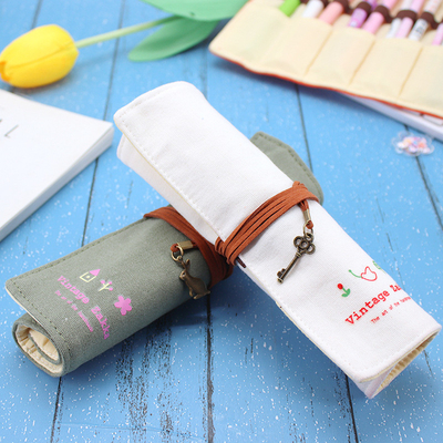 Fresco E Moderno Capacitação Grande Bolsa de caneta Caso de lápis CASE SIMPLES CREATIVO JUNIOR LICEU HOMENOS E MUJERES CANVAS