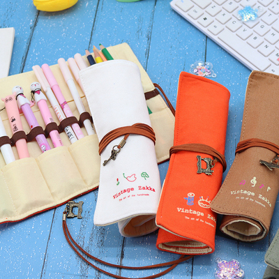Fresco E Moderno Capacitação Grande Bolsa de caneta Caso de lápis CASE SIMPLES CREATIVO JUNIOR LICEU HOMENOS E MUJERES CANVAS