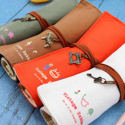 Fresco E Moderno Capacitação Grande Bolsa de caneta Caso de lápis CASE SIMPLES CREATIVO JUNIOR LICEU HOMENOS E MUJERES CANVAS
