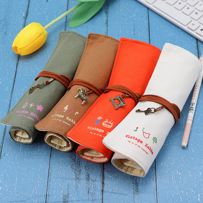 Fresco E Moderno Capacitação Grande Bolsa de caneta Caso de lápis CASE SIMPLES CREATIVO JUNIOR LICEU HOMENOS E MUJERES CANVAS